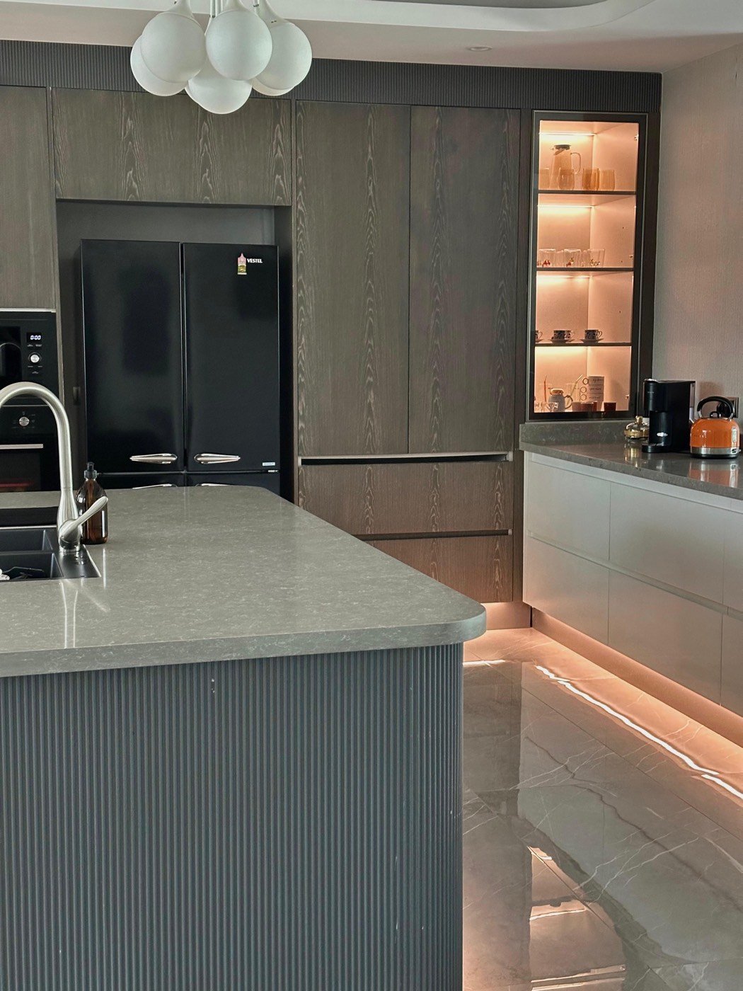 Diyarbakır villa mutfak iç mimarlık uygulaması